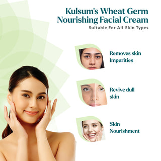 Wheat Germ Nourishing Facial Cream For Skin Purifyibng Nourishment