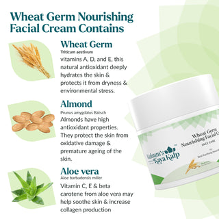 Wheat Germ Nourishing Facial Cream For Skin Purifyibng Nourishment