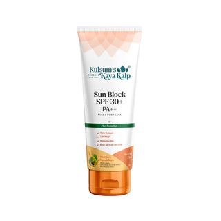 Sun Block SPF 30+ For Sun Protection from Tanning, Sunburn & Pigmentation