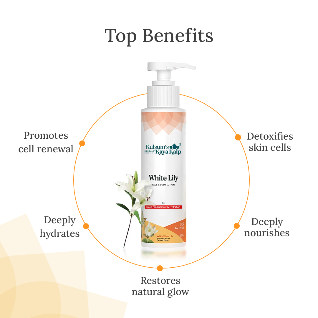 white lily benefits for skin Buy Herbal White Lily Body Lotion