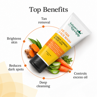 Pack of 2 De-Tan Face Wash for Tan Removal & Glowing Skin