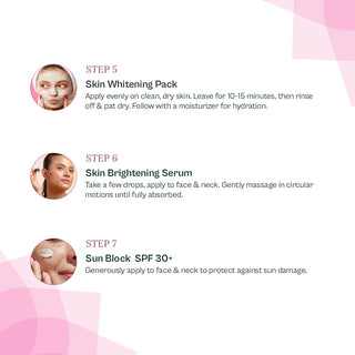 Skin Whitening Facial Kit 7 in 1 For Brightening & Glow