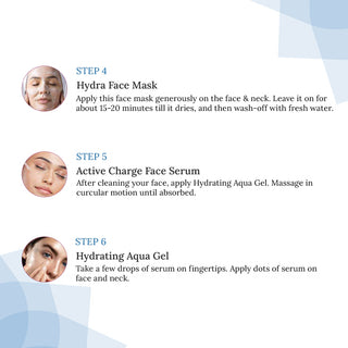 Hydra Charge Facial Kit 5 in 1 For Intense Hydration & Glow