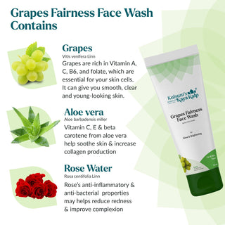 Pack of 2 Grapes Fairness Face Wash For Glow & Brightening