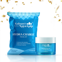 Hydration Combo, Hydra Charge Facial Kit & Hydrating Aqua Gel for 72 Hours Moisturization