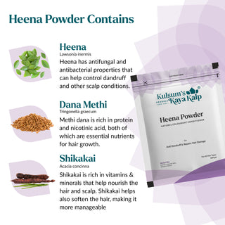 Pack of 3 Heena Powder For Anti Dandruff & Repair Hair Damage