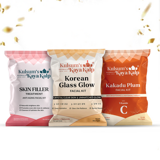 Pack of 3 Skin Filler, Korean Glass Glow, & Kakadu Plum Facial Kit