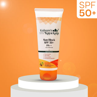 Sun Block Spf 50+ Face & Body Lotion