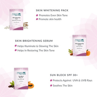 Pack of 2 Skin Whitening Facial Kit 7 in 1 For Brightening & Glow