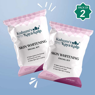 Pack of 2 Skin Whitening Facial Kit 7 in 1 For Brightening & Glow