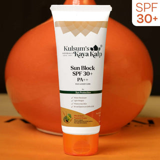 Sun Block SPF 30+ For Sun Protection from Tanning, Sunburn & Pigmentation