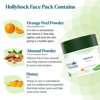 Hollyhock Face Pack For Tightens Pores & Radiant Glow