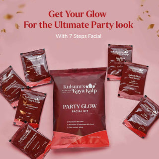 Glow & Nourish Combo, Party Glow Facial Kit, Honey & Almond Deep Moisturizing Lotion