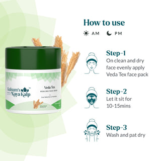 Veda Tex Healing Face Mask For Scar Reduction & Hydration