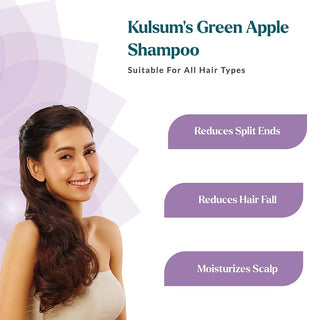 Green Apple Shampoo For Deep Nourishment & Split Ends Repair